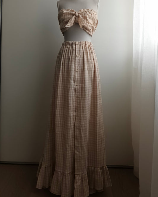 CAMILLA ABITO DUE PEZZI QUADRETTI