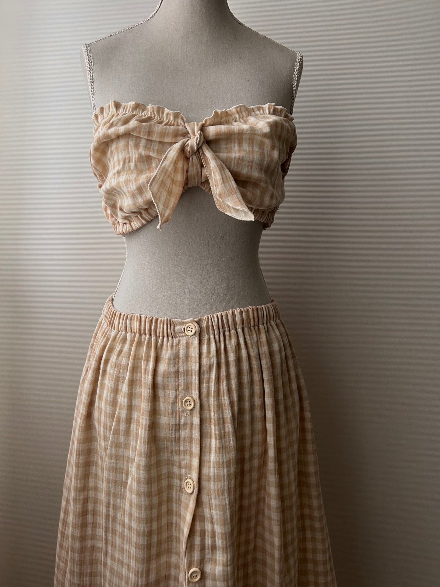 CAMILLA ABITO DUE PEZZI QUADRETTI