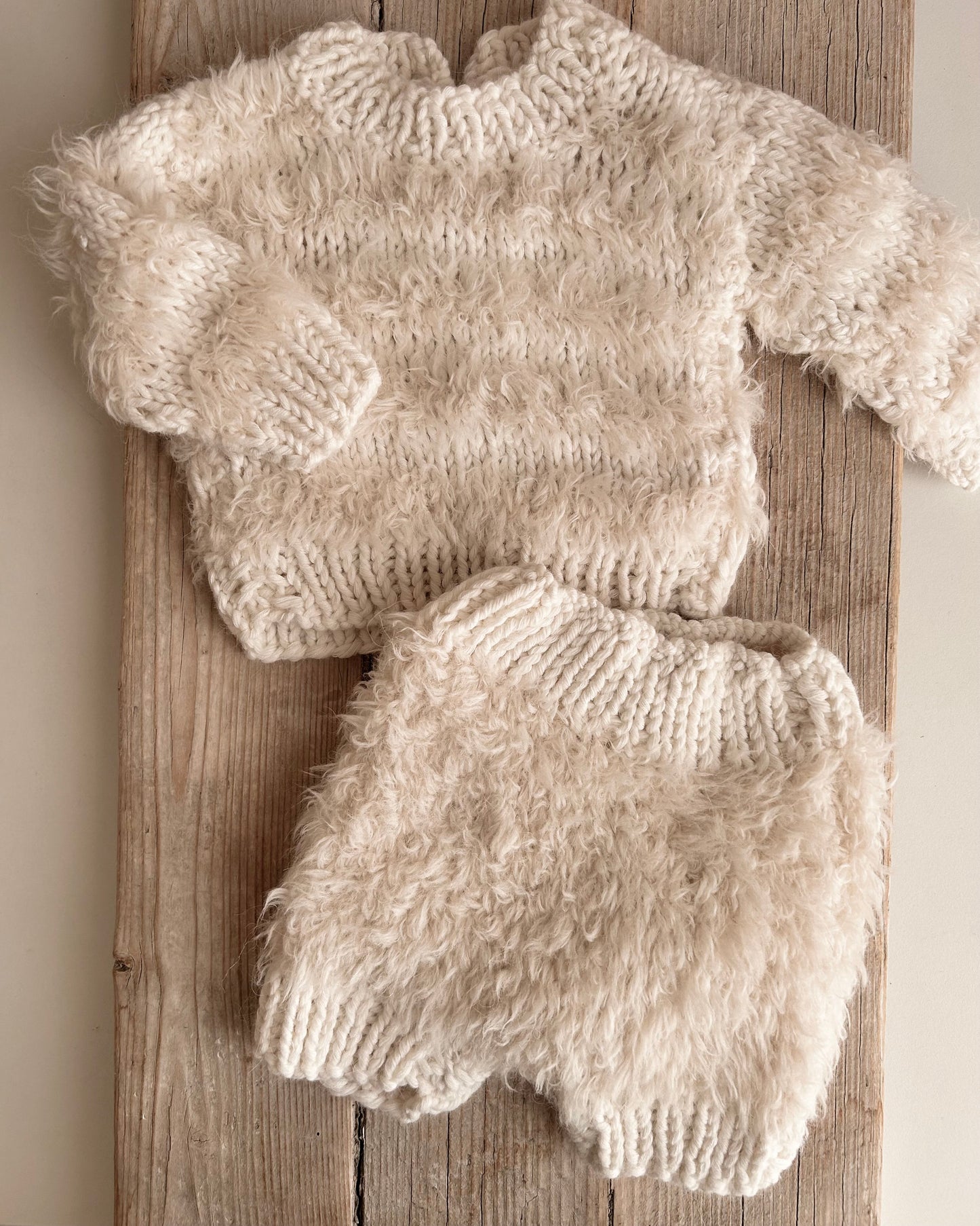 NEWBORN TWEED OVERALLS